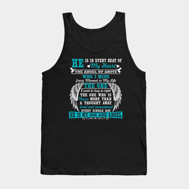 The Angel Up Above - My Son Tank Top by The Printee Co